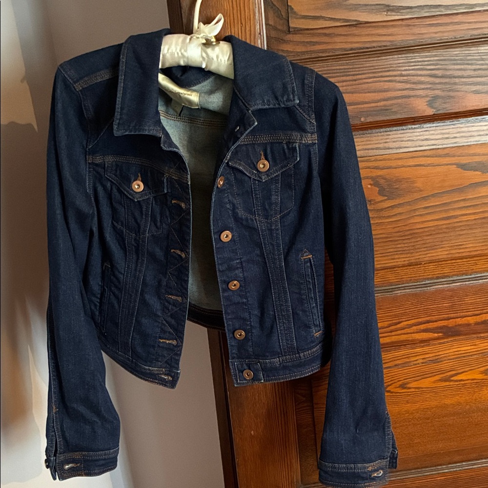 Pilcro and the Letterpress Dark Blue Denim Jacket